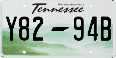 TN license plate Y8294B