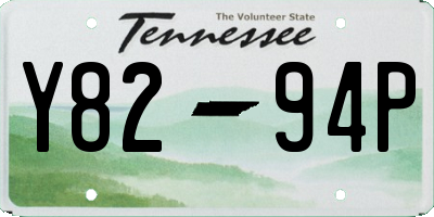 TN license plate Y8294P