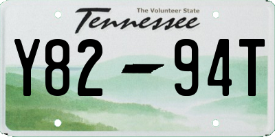 TN license plate Y8294T