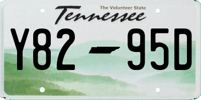 TN license plate Y8295D