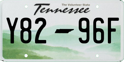 TN license plate Y8296F