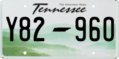 TN license plate Y8296O