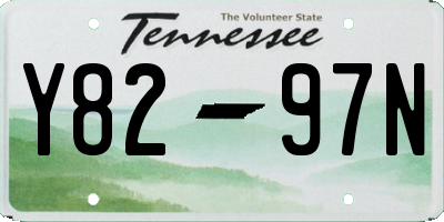 TN license plate Y8297N