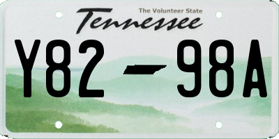 TN license plate Y8298A
