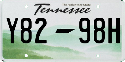 TN license plate Y8298H