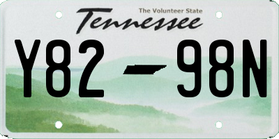TN license plate Y8298N