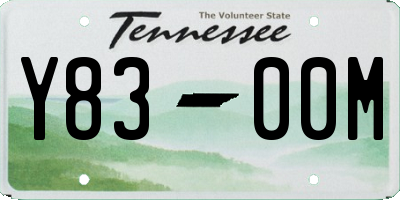 TN license plate Y8300M