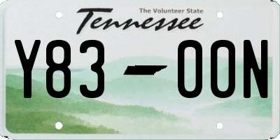 TN license plate Y8300N