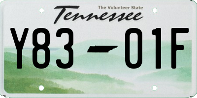 TN license plate Y8301F