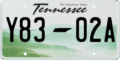 TN license plate Y8302A