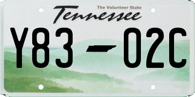 TN license plate Y8302C
