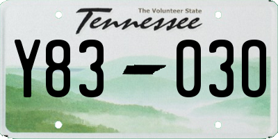 TN license plate Y8303O