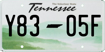 TN license plate Y8305F