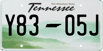 TN license plate Y8305J