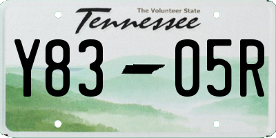 TN license plate Y8305R