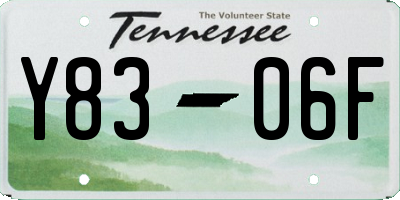TN license plate Y8306F