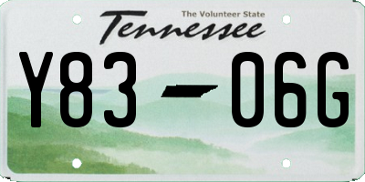 TN license plate Y8306G