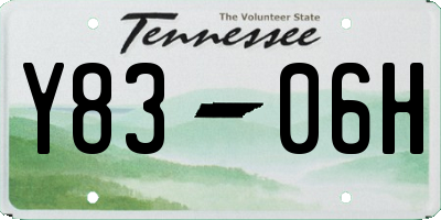 TN license plate Y8306H