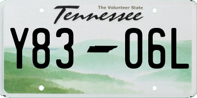 TN license plate Y8306L