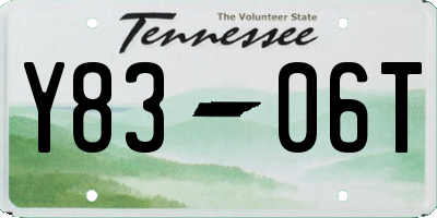 TN license plate Y8306T