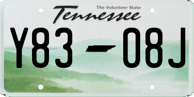 TN license plate Y8308J