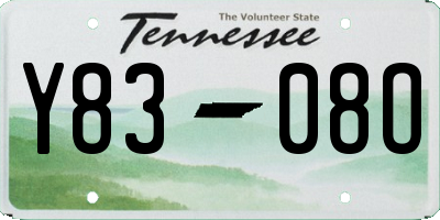 TN license plate Y8308O