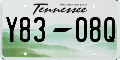TN license plate Y8308Q