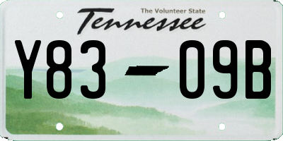 TN license plate Y8309B
