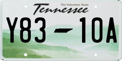 TN license plate Y8310A