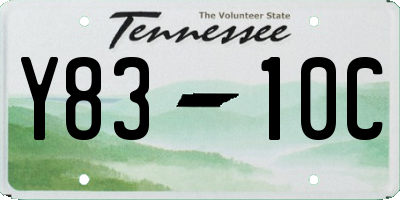 TN license plate Y8310C