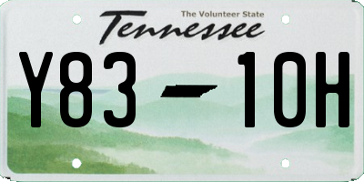 TN license plate Y8310H