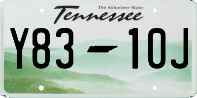 TN license plate Y8310J