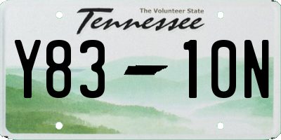 TN license plate Y8310N