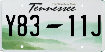 TN license plate Y8311J