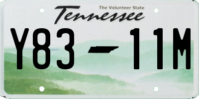 TN license plate Y8311M