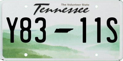 TN license plate Y8311S