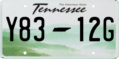 TN license plate Y8312G