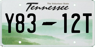TN license plate Y8312T