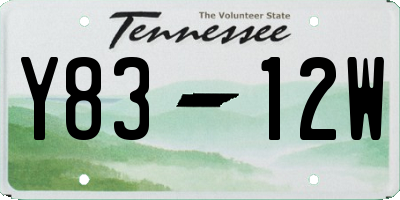 TN license plate Y8312W