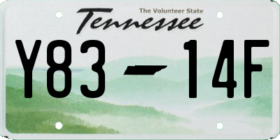 TN license plate Y8314F