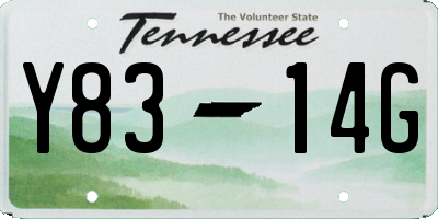 TN license plate Y8314G