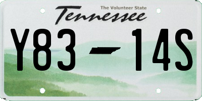 TN license plate Y8314S