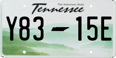 TN license plate Y8315E