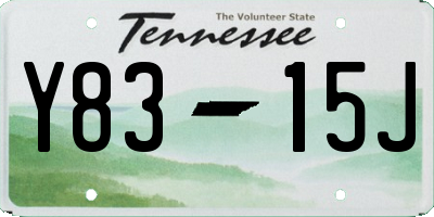 TN license plate Y8315J