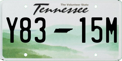 TN license plate Y8315M