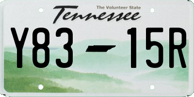 TN license plate Y8315R
