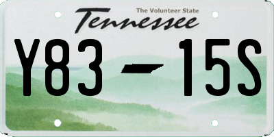 TN license plate Y8315S