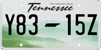 TN license plate Y8315Z