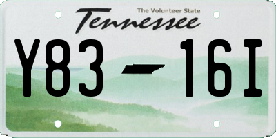 TN license plate Y8316I