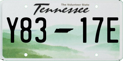 TN license plate Y8317E